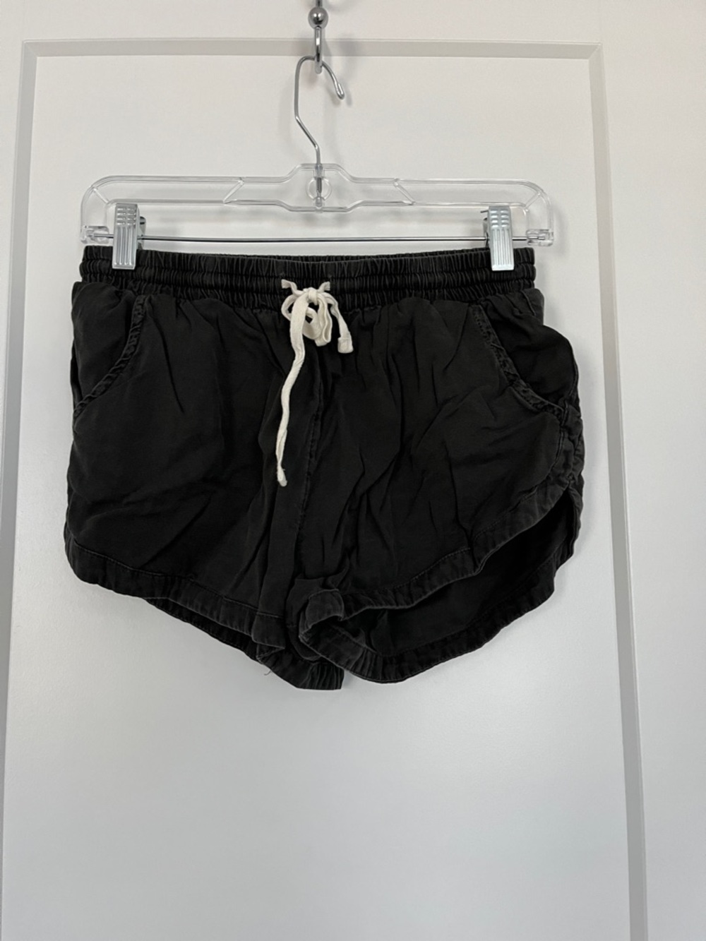 Billabong Black Women's Athletic Drawstring Shorts